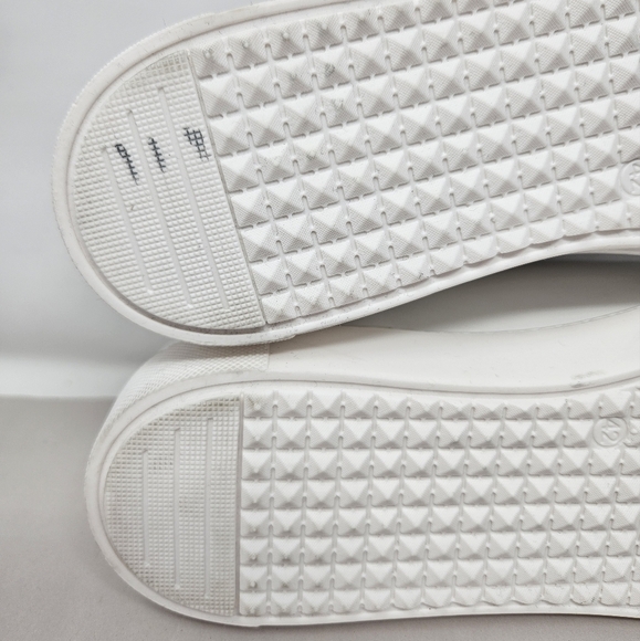 See By Chloe Womens White Leather Sneakers Size 42=12 Lace Up Casual Comfort - Picture 10 of 15